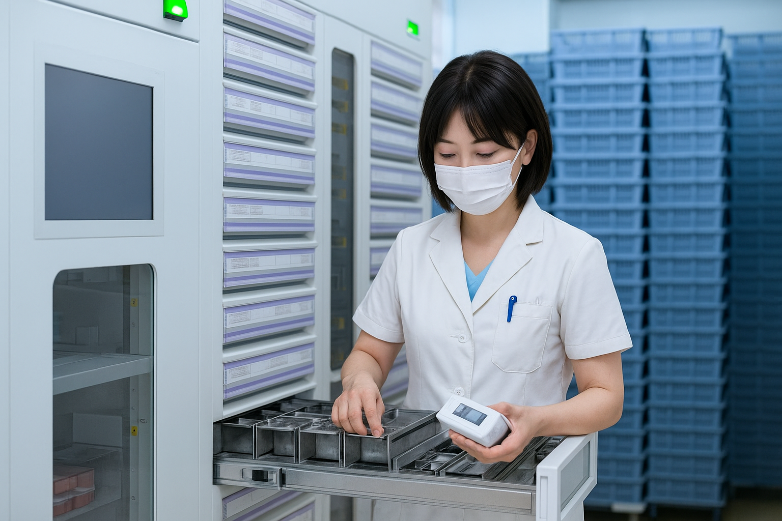 病院内でのお薬の取り揃えや在庫管理をするお仕事